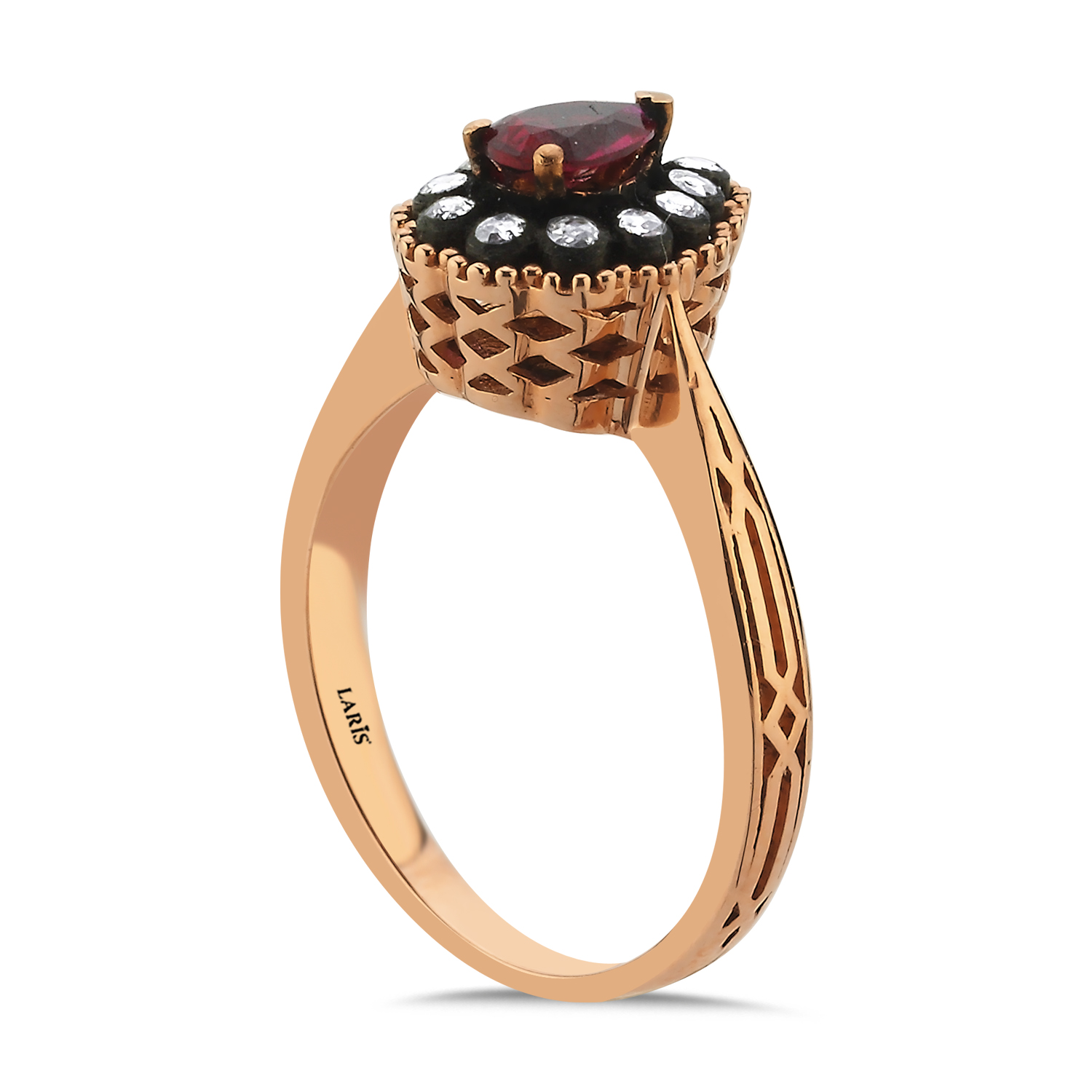 0,53 Karat Elmas Yakut Yüzük