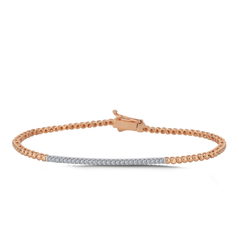 Özel Tasarım Bileklikler 0,25 Karat Pırlanta Fantezi Bileklik